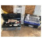TWO TOOL BOXES WITH ASSORTED TOOLS