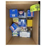 BOX CONTAINING CANNING SUPPLIES, LIDS, ETC
