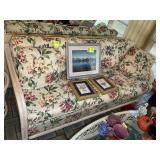 VINTAGE BAMBOO AND RATTAN SOFA/DAYBED, APPROX 75 I