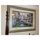 FRAMED AND MATTED PRINT, 46.5 IN X 35.25 IN. 