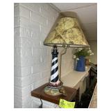 LIGHT HOUSE THEMED TABLE LAMP APPROX 22 IN TALL