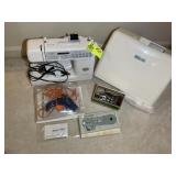 JANOME MEMORY CRAFT 3000 SEWING MACHINE AND MISC S