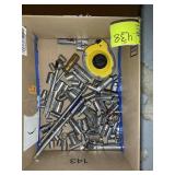 BOX OF ASSORTED SOCKETS, WRENCHES, SOME CRAFTSMAN