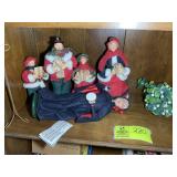 LEFT SIDE OF SHELF CONTAINING CHRISTMAS THEMED ITE