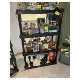 4 TIER PLASTIC SHELF, NO CONTENTS