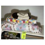 2 QUILTS AND ONE CROCHET BLANKET