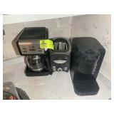 KITCHEN APPLIANCES, COFFEE POT, TOASTER, KEURIG