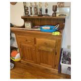 TWO DRAWER TWO DOOR WASH STAND, 37 IN X 23 IN X 42