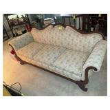 VINTAGE VICTORIAN STYLE SOFA, APPROX 84 IN LONG, T