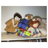 GROUP OF MISC STUFFED ANIMALS, DOLLS