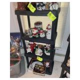 4 TIER PLASTIC SHELF, NO CONTENTS
