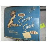 3 BOXES OF SERVA-SNACK 8 PC SETS BY ANCHOR HOCKING
