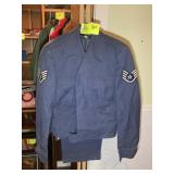 VINTAGE APPEARS TO BE AIRFORCE JACKET AND PANTS