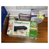 ASSORTED KITCHEN ITEMS INCLUDING FOOD SAVER, NUT C