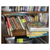 SHELF CONTAINING MISC KIDS BOOKS, LITTLE GOLDEN BO