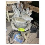 SMALL WATER FOUNTAIN AND SOLO LIGHTS