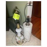 PAIR OF TABLE LAMPS, NO SHADES, APPROX 26 IN TALL