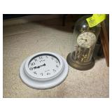 SCHATZ ANNIVERSARY CLOCK AND ECW WALL CLOCK