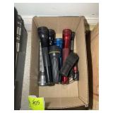 BOX OF MISC FLASHLIGHTS