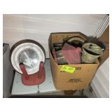 ASSORTED POTS AND BIRD FEEDER