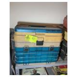 LARGE TACKLE BOX WITH CONTENTS, APPEARS TO BE FRES