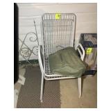 PAIR OF METAL PATIO CHAIRS