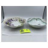 Ceramic Racine Floral Bowl by Bauer Rosenthal and