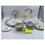 Yellow Rose Floral Plate by Haviland and Co - Anti