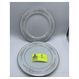 Crown Victoria Fine China Dinner Plates, Set of Tw