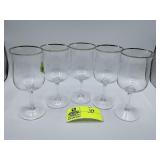 Lenox Crystal Lace Point Water Goblet With Platinu