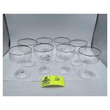 Lenox Crystal Lace Point Champagne Glass with Plat