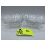 Mikasa Hibiscus Frosted Two Part Relish Dish