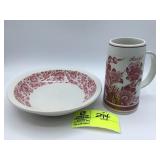 Syracuse China Mayflower Serving Bowl, Amstel beer