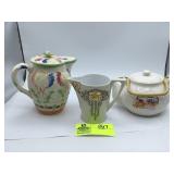 Peacock Teapot, favorite Bavaria pitcher and cream