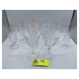 Josair Vintage Crystal Wine Glasses, set of 6, Jos
