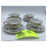Floral Tea Cup and Saucer, Made in Occupied Japan