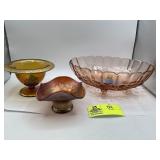 Fenton Art Glass Cobalt Blue Blackberry Carnival G