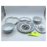 White Floral Ceramic Candlestick Holder, floral po