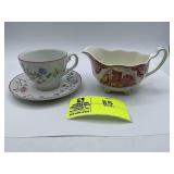 Johnson Brothers Floral Tea Cup and Saucer - Summe