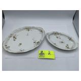 Floral Platters by Theodore Haviland Limoges, Higg