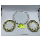 Ceramic Floral Desert Plate, and Noritake Sedan Ro