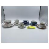 Group of misc tea cup and saucers to include Royal
