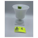 EO Brody MJ-43 Milk Glass Key Wheat Vase