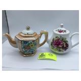 Japanese Peach Lusterware Teapot, Arthur Wood and