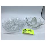 Clear Glass Juicer has chip, Anchor hocking clear