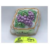 Franklin Mint Le Cordon Bleu Grape Jello Mold