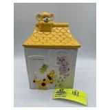 Dog and Cat Ceramic Cookie Jar