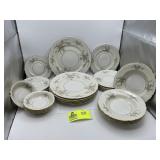 Vintage Arcadian Old Rose 5 Piece Place Setting, V