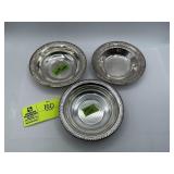 Silver Plate Bowl, and a Sheridan Silver Roses Sil