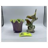 Gold Finch Birds Pottery Figurine - California Pot